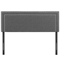 Jessamine Full Upholstered Fabric Headboard - Gray