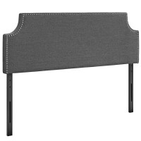 Laura Full Upholstered Fabric Headboard - Gray