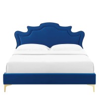 Neena Performance Velvet Twin Bed