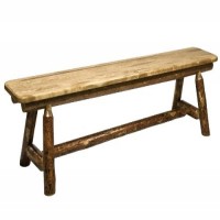 Glacier Country Collection Plank Style Bench, 6 Foot