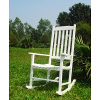 Traditional Rocking Chair, White