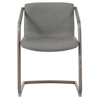 Indy Pu Side Chair, Antique Graphite Gray - Antique Graphite Gray