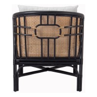 Ferrara Rattan Accent Chair - Black/Natural
