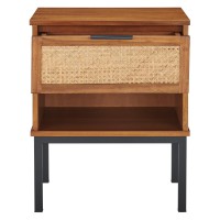 Caine Rattan Night Stand - Brown