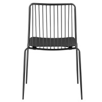 Thomas Metal Chair,Set Of 4 - Metallic Gunmetal