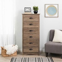 Salt Spring Tall 6-Drawer Chest In Drifted Gray
