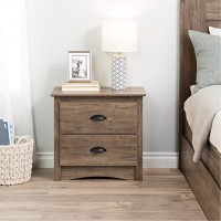 Salt Spring 2-Drawer Night Stand In Drifted Gray