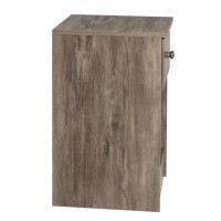 Astrid Tall 1-Drawer Nightstand, Drifted Gray