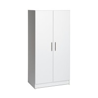 Elite 32 Inch Wardrobe Cabinet, White