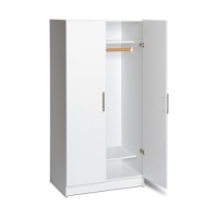 Elite 32 Inch Wardrobe Cabinet, White