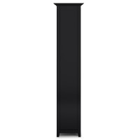 Amherst Solid Wood 5 Shelf Bookcase In Black