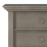 Amherst Solid Wood 24 In Wide Bedside Nightstand Table