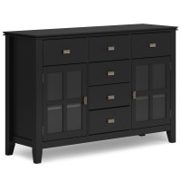 Artisan Solid Wood 54 In Wide Sideboard Buffet Credenza