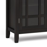 Bedford Solid Wood 39 Inch Wide Transitional Medium Storage Cabinet In Hickory Brown