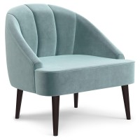 Harrah 33 In Wide Velvet Fabric Accent Chair