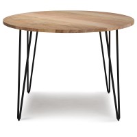 Hunter Solid Mango Wood & Iron 45 In X 45 In Round Dining Table