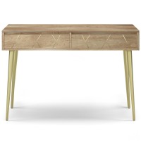 Jager Solid Mango Wood Console Table In Natural