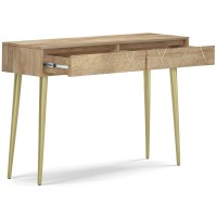 Jager Solid Mango Wood Console Table In Natural