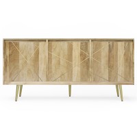 Jager Solid Mango Wood Sideboard Buffet In Natural