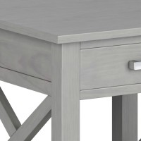 Kitchener Solid Wood 21 In Wide Square End Side Table