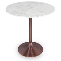 Osborne Dining Table In White/Copper