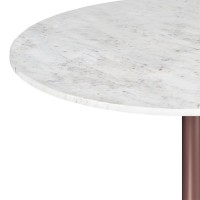 Osborne Dining Table In White/Copper