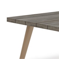 Belize Outdoor Coffee Table In Distressed Weathered Grey/Sand Drift