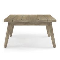 Cayman Outdoor Coffee Table In Brushed Natural Acacia