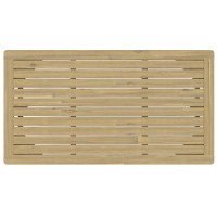 Palmetto Outdoor Coffee Table In Light Teak/Light Teak