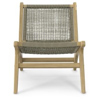 Kendie Outdoor Lounge Chair In Natural Taupe/Light Teak