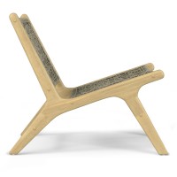 Kendie Outdoor Lounge Chair In Natural Taupe/Light Teak
