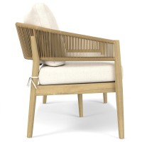 Bayshore Outdoor Sofa In Natural/Light Teak