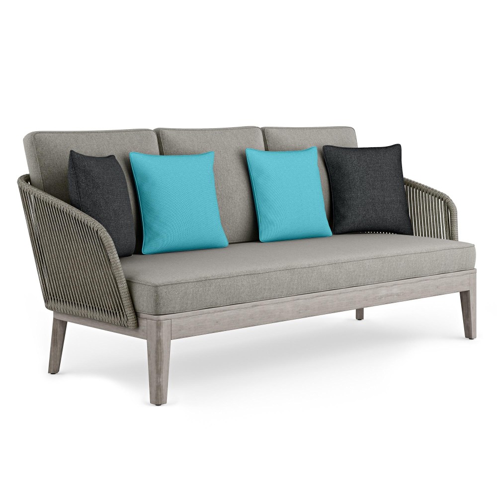 Carmel Outdoor Sofa In Sand Drift /Distressed Weathered Grey