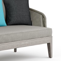 Carmel Outdoor Sofa In Sand Drift /Distressed Weathered Grey