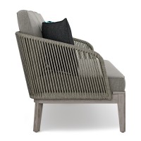 Carmel Outdoor Sofa In Sand Drift /Distressed Weathered Grey