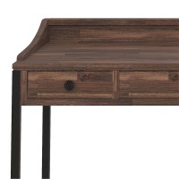 Ralston Solid Acacia Wood 48 In Wide Small Desk