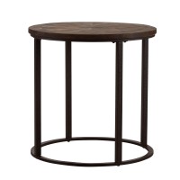 Landsmill Round Industrial End Table