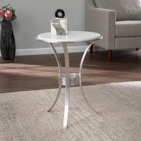 Fordoche Round Accent Table - Silver