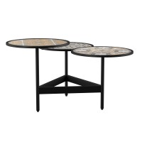 Lorengo Outdoor 3-Tier Cocktail Table