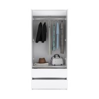 Austin 2 Drawers Armoire -Bedroom-White