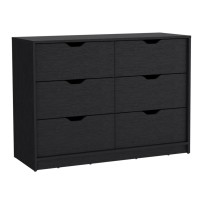 Basilea 4 Drawers Dresser -Bedroom-Black