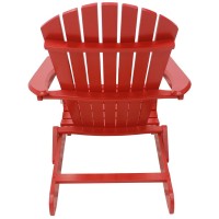 Leigh Country Folding Adirondack Chair -Red