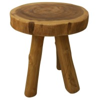 Leigh Country Teak-Log End Table Round
