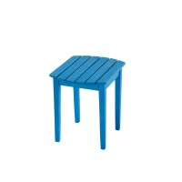 Zero Gravity Collection Sky Blue Adirondack Rocking Chair With Built-In Footrest Set Of 2 Rocking Chairs And 1 End Table