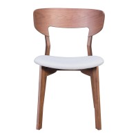 Russell Dining Chair (Set Of 2) Walnut And Light Gray