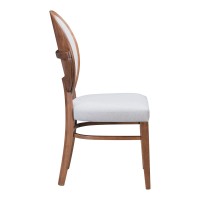 Regents Dining Chair (Set Of 2) Walnut And Light Gray