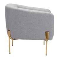 Micaela Arm Chair Gray And Gold