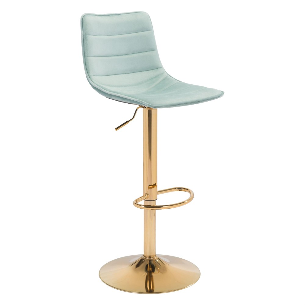 Prima Barstool Light Green And Gold