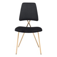 Chloe Dining Chair (Set Of 2) Black And Gold