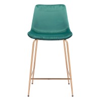 Tony Counter Stool Green And Gold